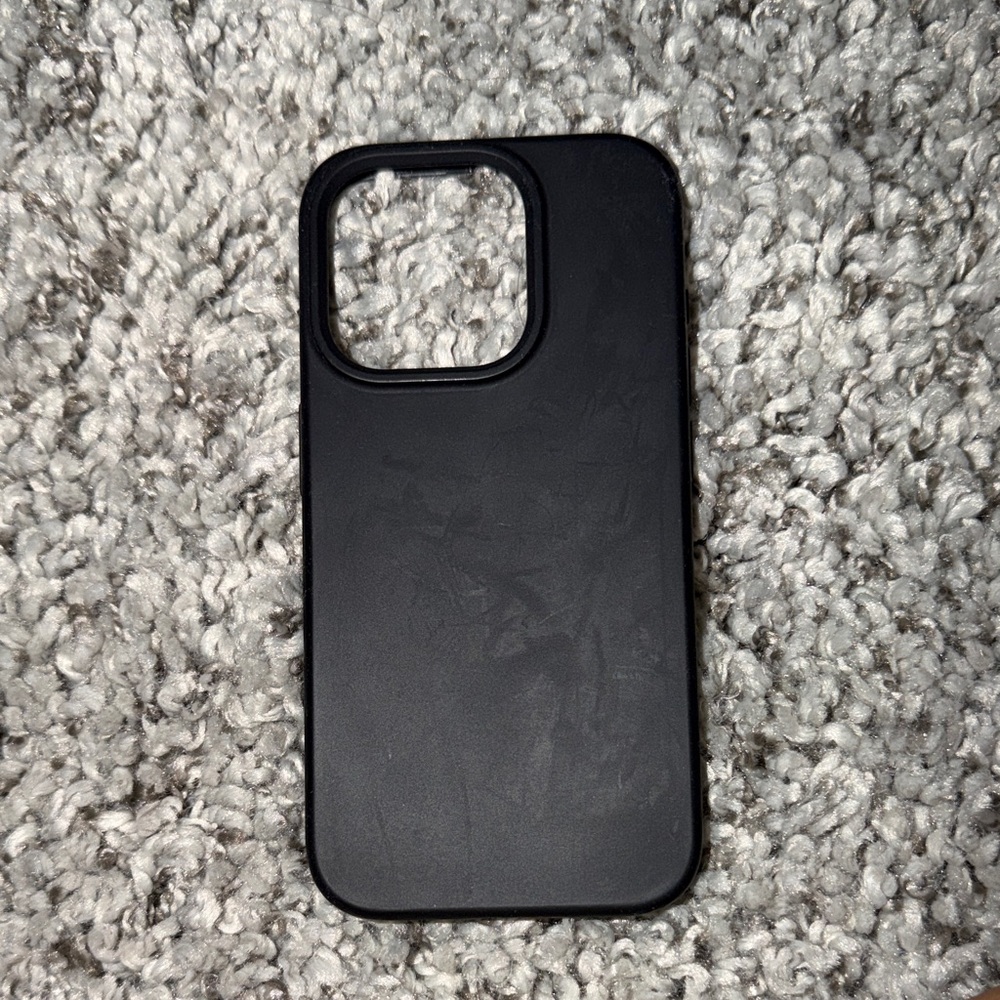 Sleek Black Phone Case